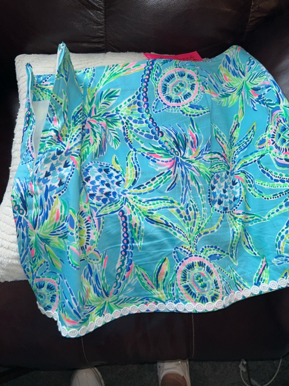 Lilly Pulitzer NWT Patty SKORT Bermuda Blue Size 6 vibrant floral pattern - Picture 6 of 7